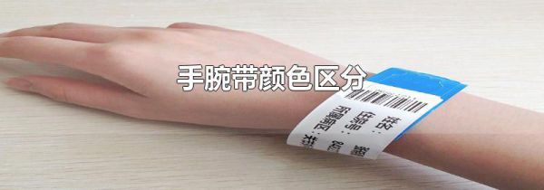手腕带颜色区分