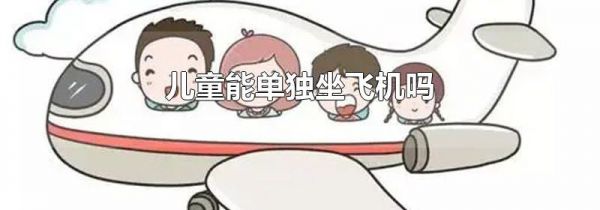儿童能单独坐飞机吗