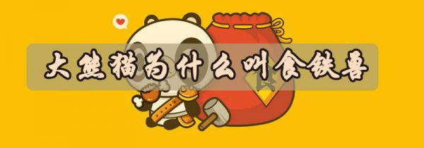 大熊猫为什么叫食铁兽