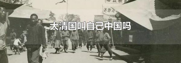 大清国叫自己中国吗