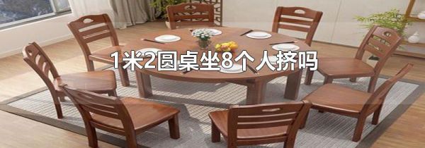 1米2圆桌坐8个人挤吗