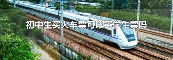 初中生买火车票可以买学生票吗