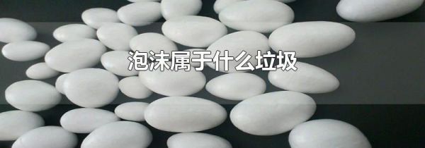 泡沫属于什么垃圾