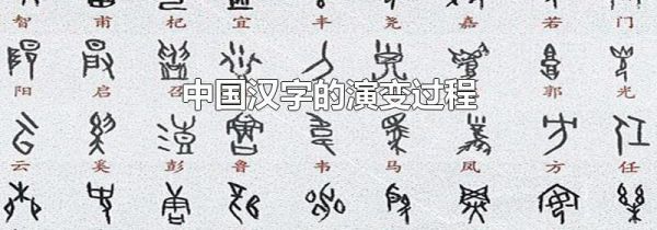 中国汉字的演变过程