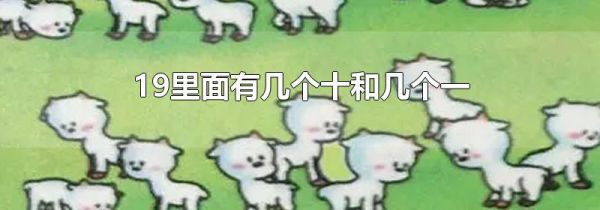 19里面有几个十和几个一