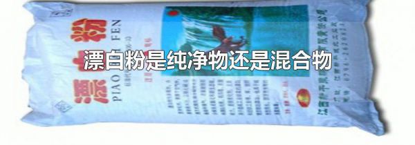 漂白粉是纯净物还是混合物