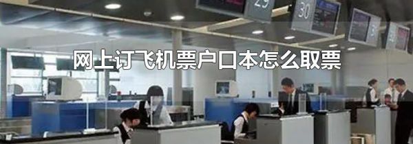 网上订飞机票户口本怎么取票