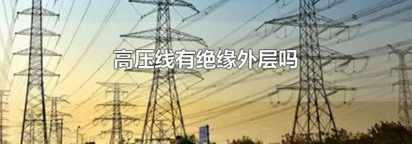 高压线有绝缘外层吗