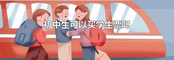 初中生可以买学生票吗