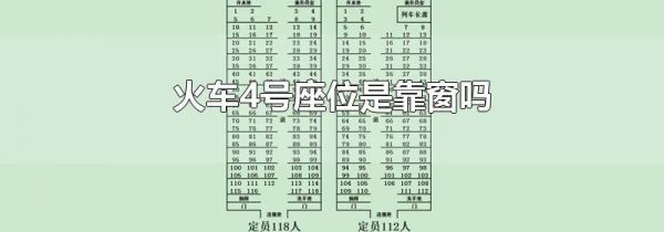 火车4号座位是靠窗吗