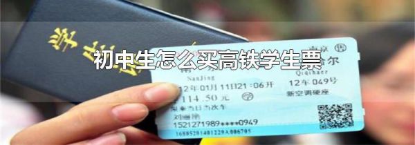 初中生怎么买高铁学生票