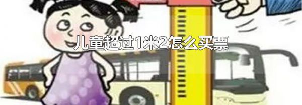 儿童超过1米2怎么买票