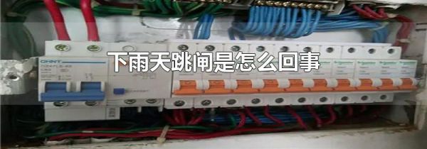 下雨天跳闸是怎么回事