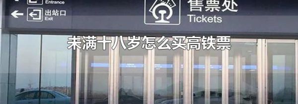 未满十八岁怎么买高铁票