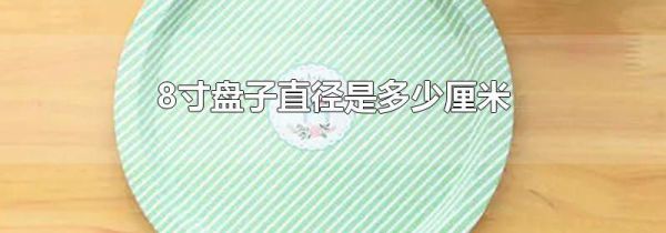 8寸盘子直径是多少厘米