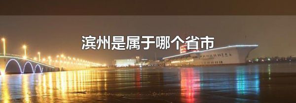 滨州是属于哪个省市