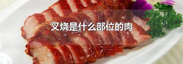 叉烧是什么部位的肉