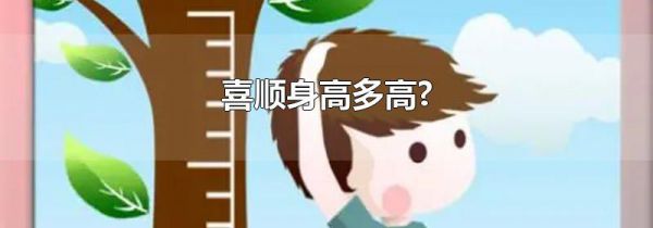 喜顺身高多高?