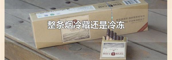 整条烟冷藏还是冷冻