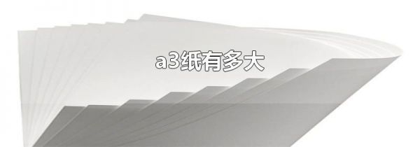 a3纸有多大