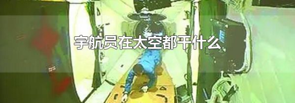 宇航员在太空都干什么
