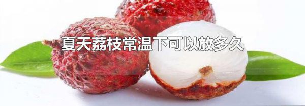 夏天荔枝常温下可以放多久