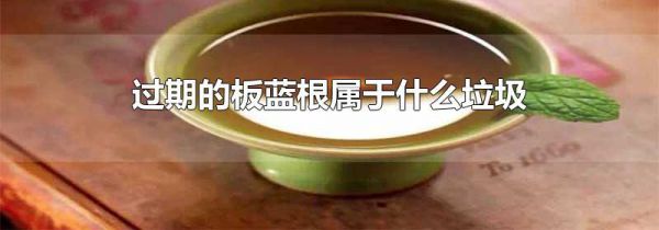 过期的板蓝根属于什么垃圾