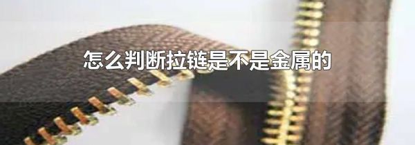 怎么判断拉链是不是金属的