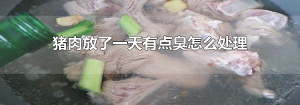 猪肉放了一天有点臭怎么处理