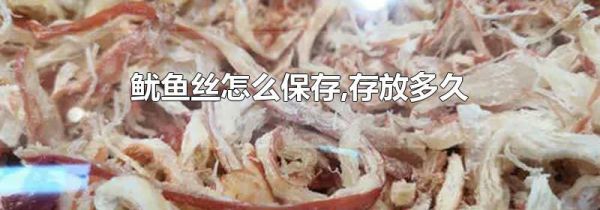 鱿鱼丝怎么保存,存放多久