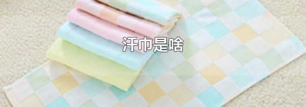 汗巾是啥