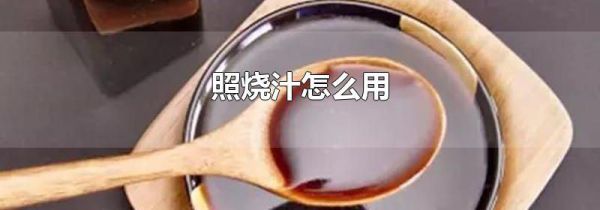 照烧汁怎么用