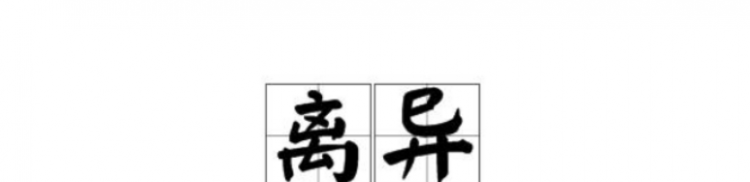 离异是什么意思