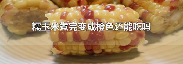 糯玉米煮完变成橙色还能吃吗