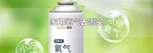家用氧气去哪买