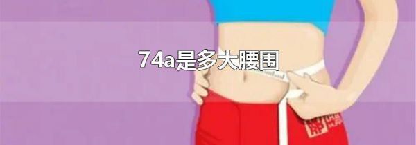 74a是多大腰围