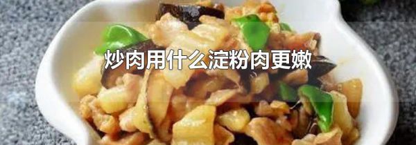 炒肉用什么淀粉肉更嫩