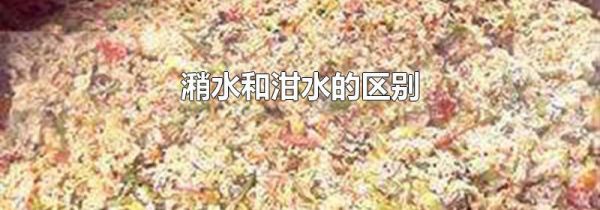 潲水和泔水的区别