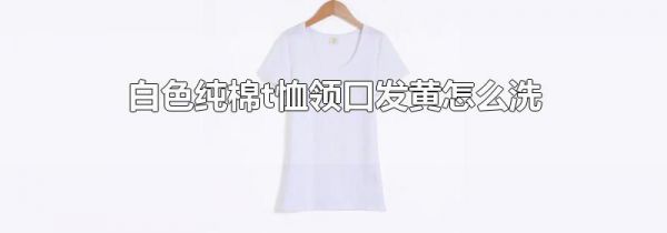 白色纯棉t恤领口发黄怎么洗