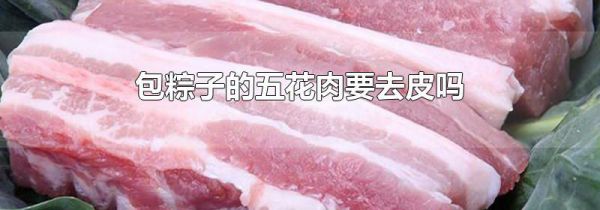 包粽子的五花肉要去皮吗