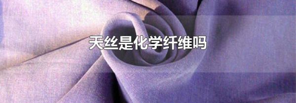天丝是化学纤维吗