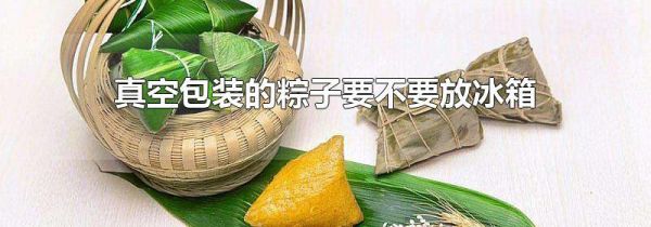 真空包装的粽子要不要放冰箱