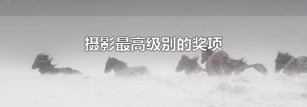 摄影最高级别的奖项
