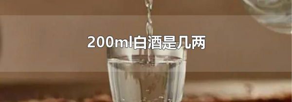 200ml白酒是几两