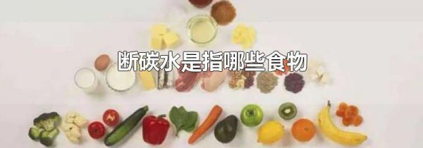 断碳水是指哪些食物