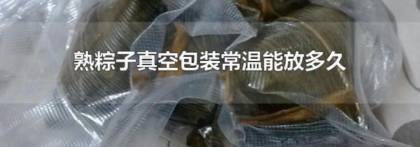 熟粽子真空包装常温能放多久