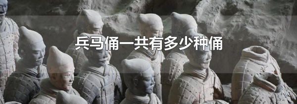 兵马俑一共有多少种俑