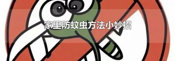 家里防蚊虫方法小妙招
