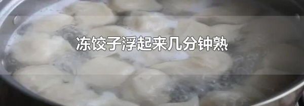 冻饺子浮起来几分钟熟