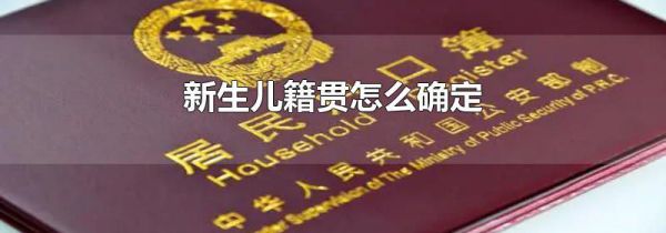 新生儿籍贯怎么确定